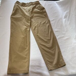 Old Navy Boys High-Rise OG Chino Pants Khaki Stretch Size S